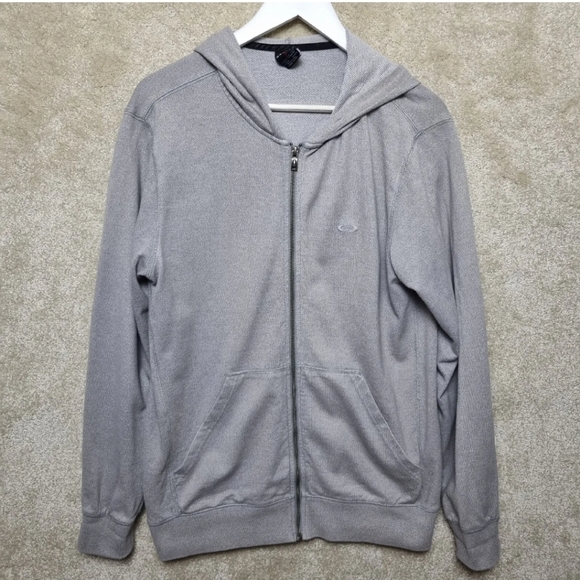 Oakley Other - Oakley Hoodie Mens Medium Grey Full Zip Cotton Jersey